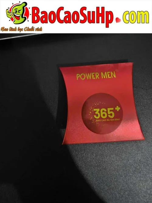 Bao cao su gia đình Powermen 365+ trơn mượt mỏng 0.04mm gel bôi trơn silicone hộp 3c — ảnh 2