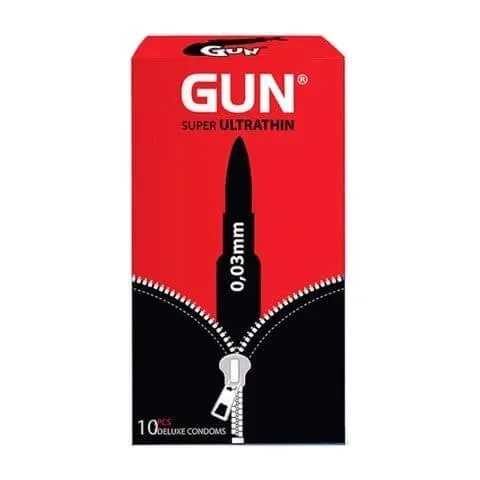 Bao cao su Gun siêu mỏng 0.03mm hộp 10 cái - An toàn, nhạy cảm