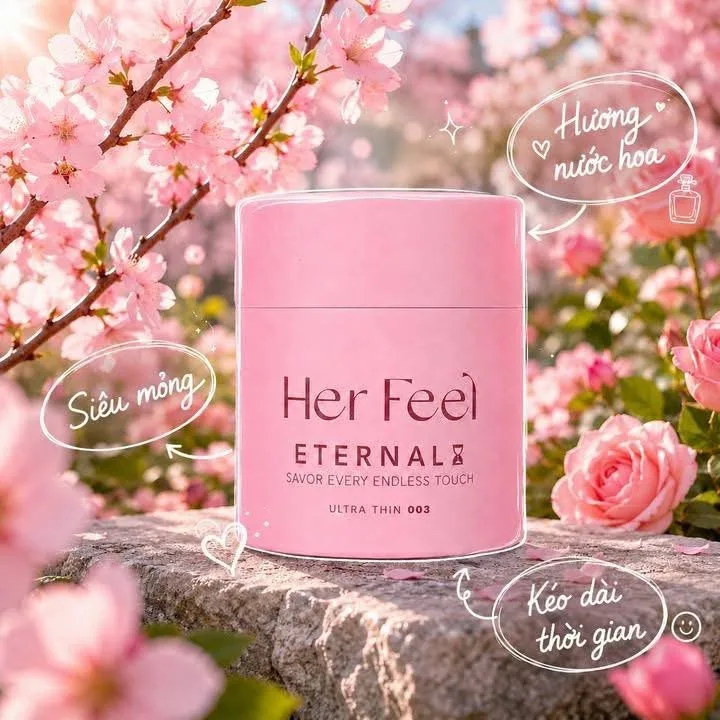 Bao Cao Su HerFeel Eternal Pleasure 003 – Siêu Mỏng Hương Nước Hoa Kéo Dài Thời Gian — ảnh 3