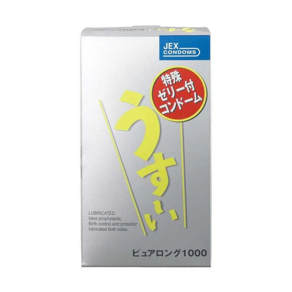 Bao cao su JEX Usui Pure Long - Siêu mỏng, gân nổi, nhiều gel bôi trơn - Hộp 12 cái — ảnh 2