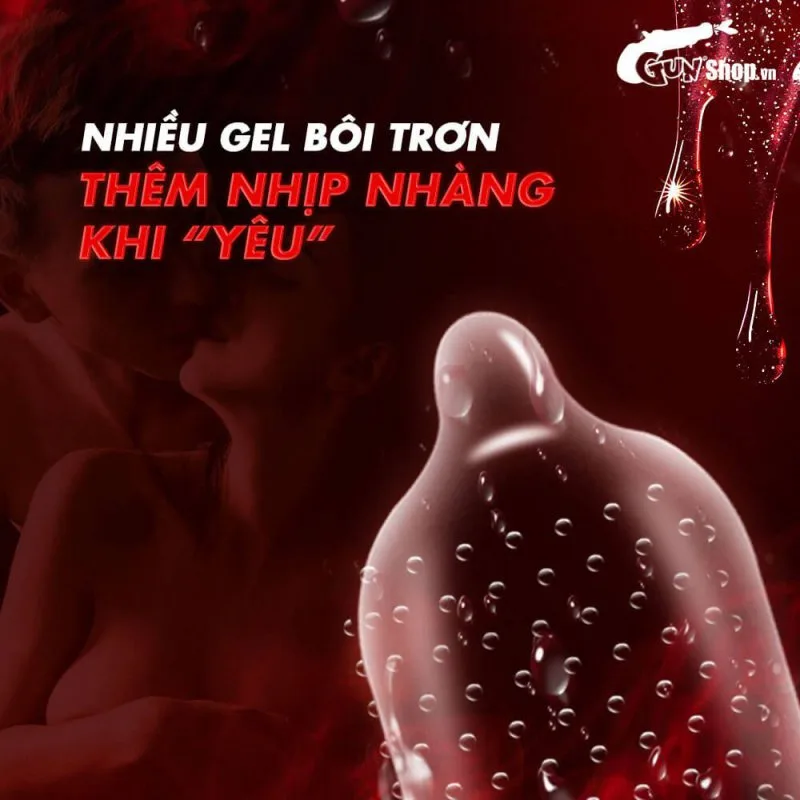 Bao cao su Juncai Okamto G-Spot Black siêu mỏng gai li ti 10 cái — ảnh 6
