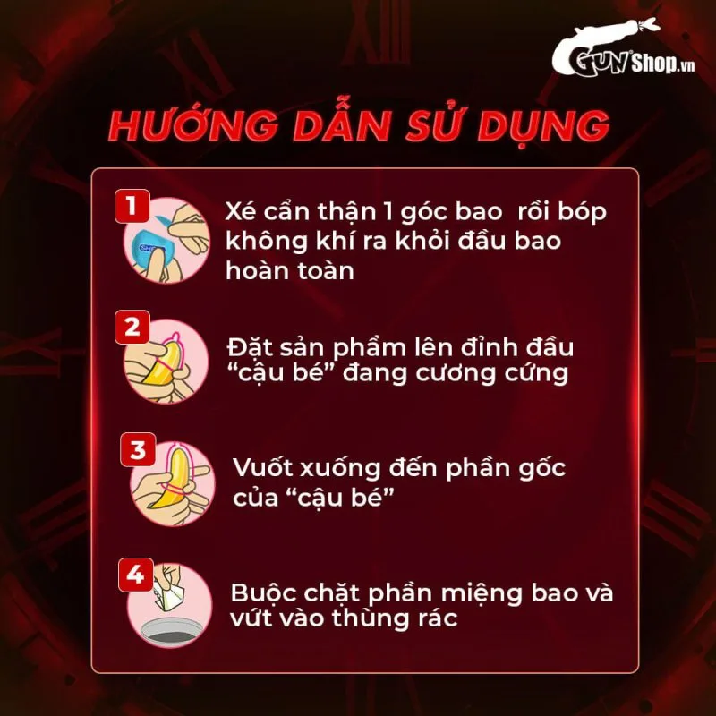 Bao cao su Juncai Okamto G-Spot Black siêu mỏng gai li ti 10 cái — ảnh 7