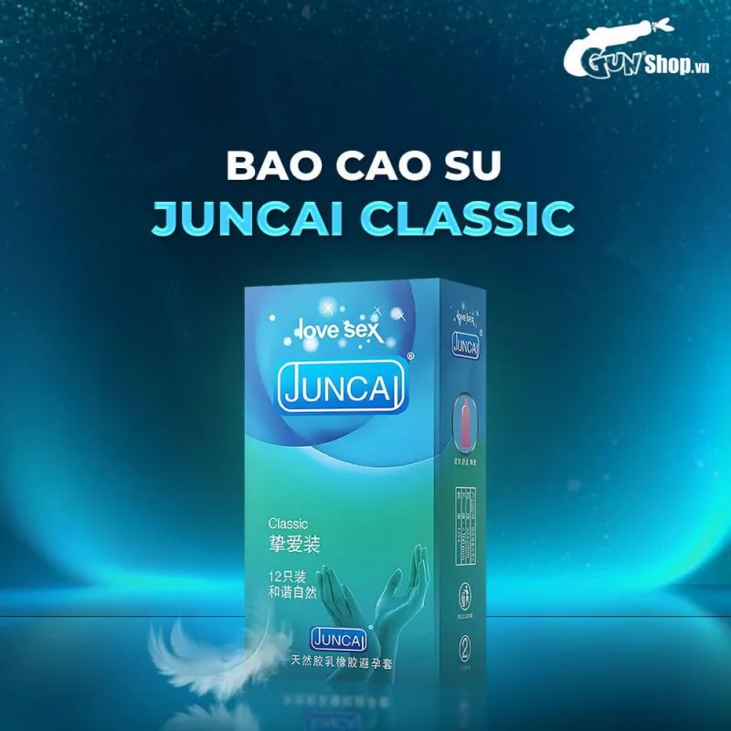 Juncai Classic hộp 12 bao cao su mềm mỏng an toàn uy tín — ảnh 3