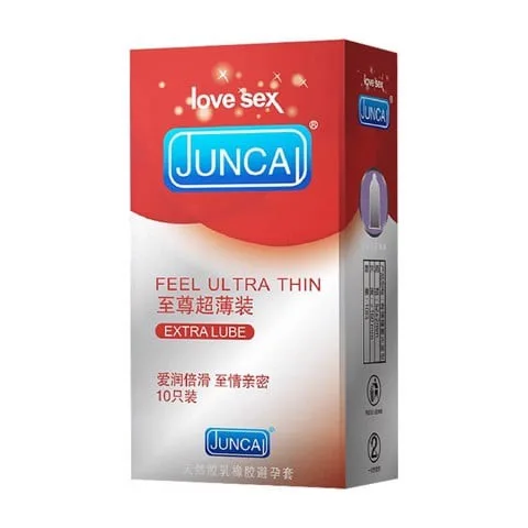 Bao cao su Juncai siêu mỏng Gel bôi trơn nhiều Hộp 10 cái