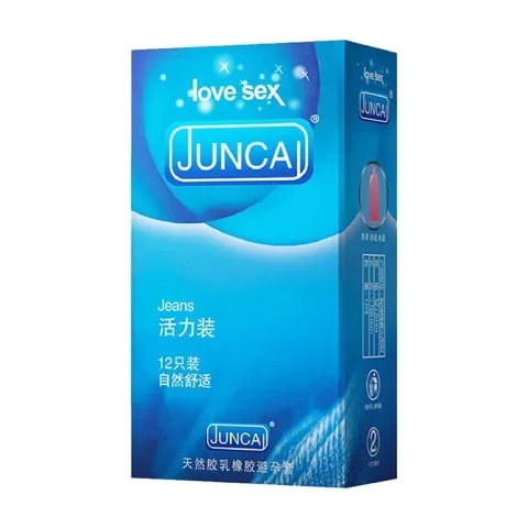 Bao cao su Juncai Jeans siêu mỏng 12 cái gel trơn mượt
