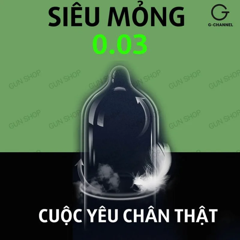 Bao cao su Kimono Long Shock siêu mỏng 0.03mm kéo dài 12 cái — ảnh 4