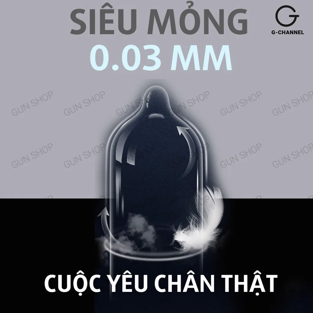 Bao cao su Kimono Xám siêu mỏng 0.03mm an toàn thoáng khí 12 cái — ảnh 3