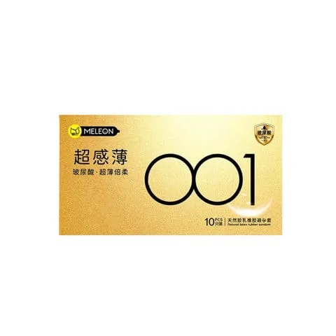 Bao cao su Meleon 001 Gold siêu mỏng mềm mại tăng khoái cảm