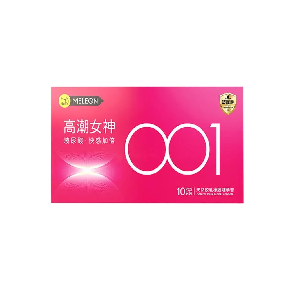Bao cao su Meleon 001 Pink siêu mỏng gel HA hộp 10 cái giá tốt — ảnh 2