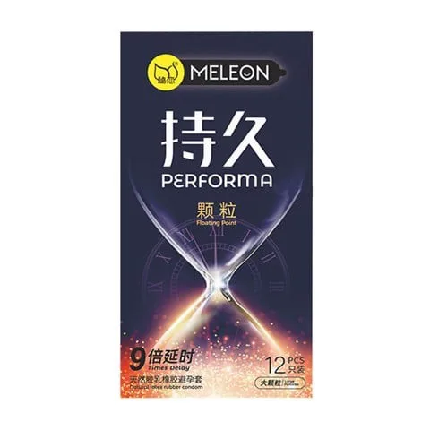 Bao cao su Meleon Performa Hạt nổi Kéo dài 9 lần Hộp 12