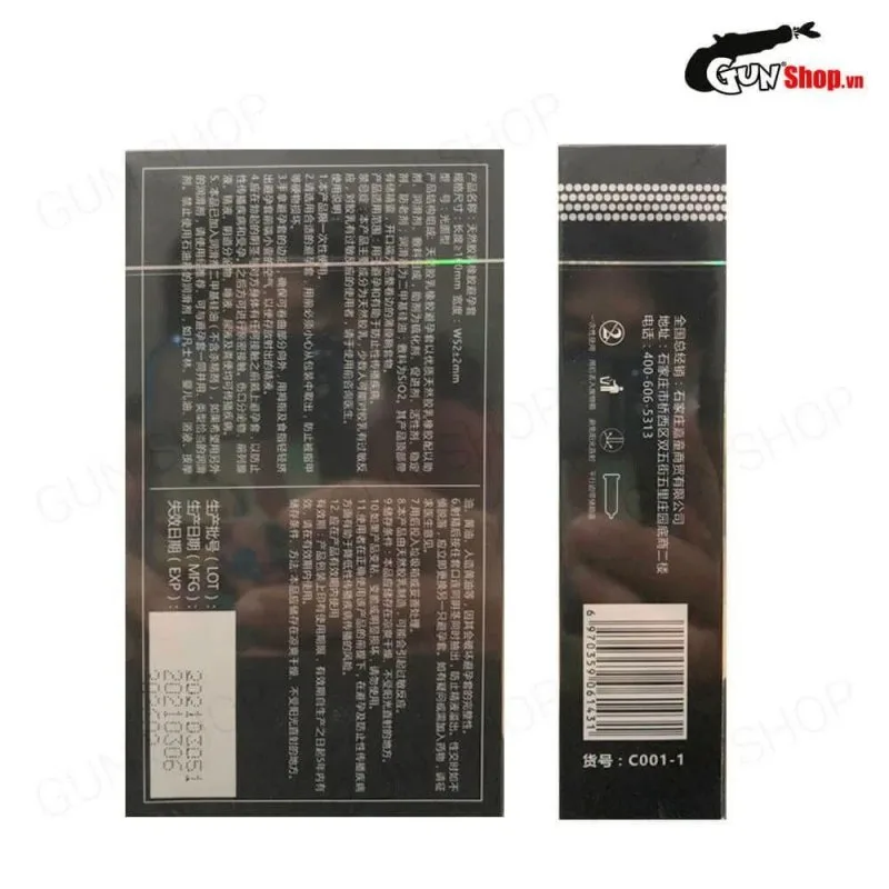 Bao cao su Muaisi 0.01 Đen - Siêu mỏng 0.01mm - Hộp 10 cái — ảnh 5