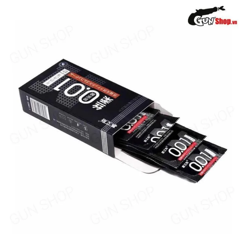 Bao cao su Muaisi 0.01 Đen - Siêu mỏng 0.01mm - Hộp 10 cái — ảnh 6