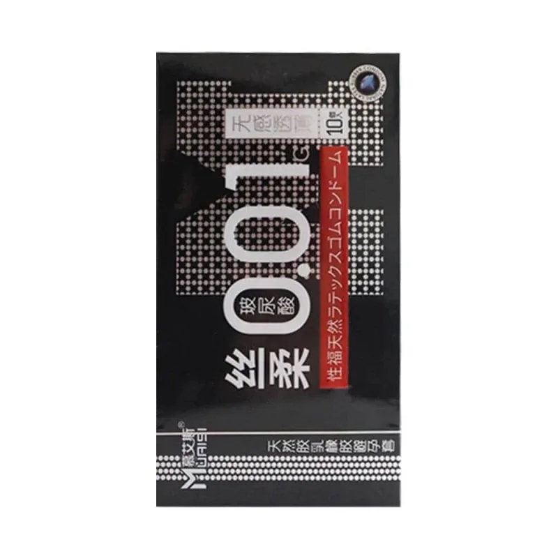 Bao cao su Muaisi 0.01 Đen - Siêu mỏng 0.01mm - Hộp 10 cái — ảnh 3