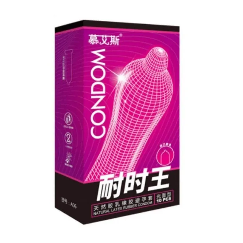 Bao cao su Muaisi Hồng siêu mỏng gel tự nhiên an toàn 10 cái — ảnh 2
