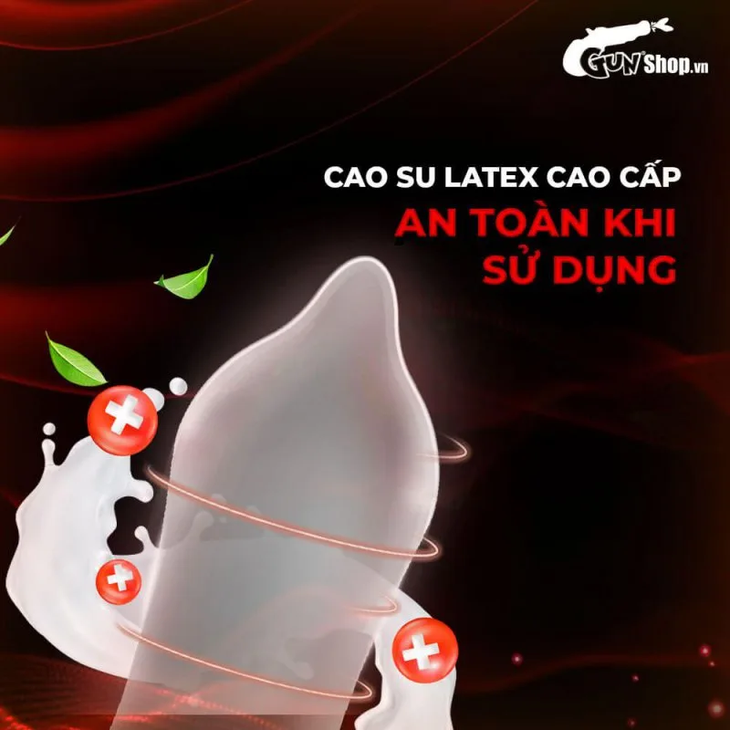 Muaisi Bao Cao Su Latex Nhập Khẩu Đỏ Kéo Dài 12 Cái Hộp — ảnh 7