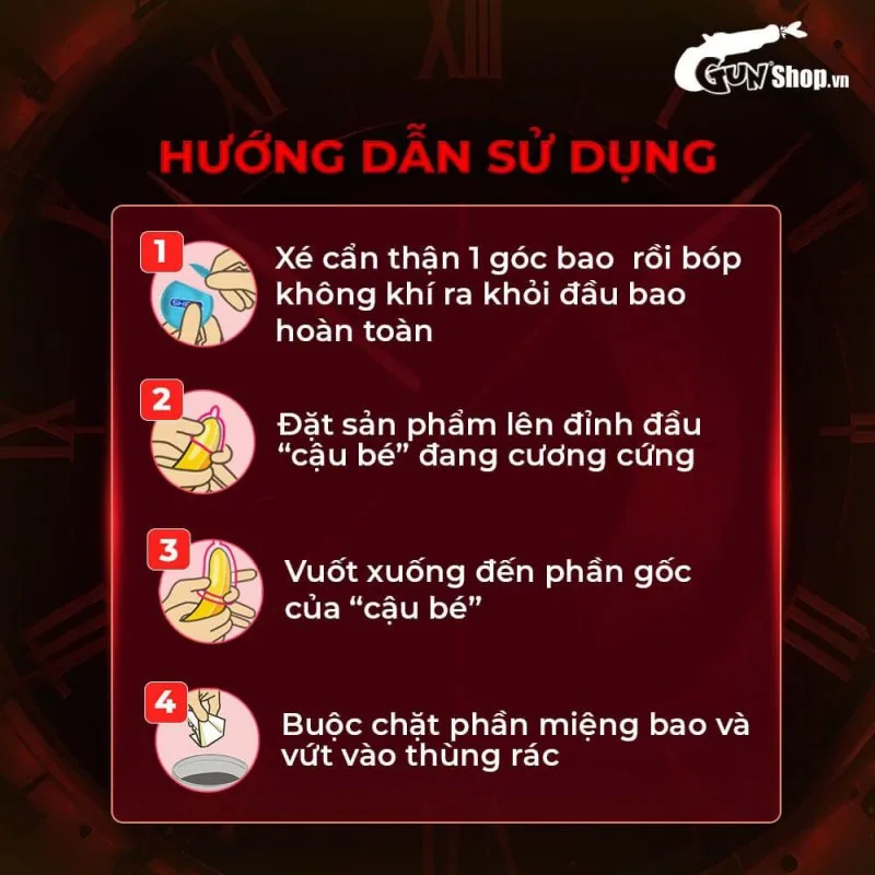 Muaisi Bao Cao Su Latex Nhập Khẩu Đỏ Kéo Dài 12 Cái Hộp — ảnh 8