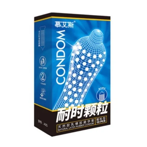 Bao cao su Muaisi Xanh Dương gel gai tăng khoái cảm hộp 10