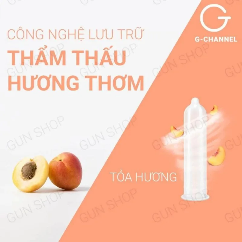 Bao cao su Nakanishi 0.03 siêu mỏng hương đào hộp 4 cái — ảnh 5