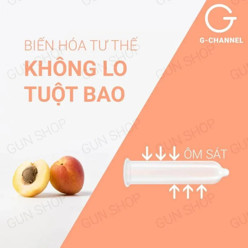 Bao cao su Nakanishi 0.03 siêu mỏng hương đào hộp 4 cái — ảnh 8