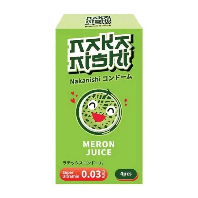 Bao cao su Nakanishi siêu mỏng 0.03mm hương dưa lưới, hộp 4 cái giá tốt — ảnh 3