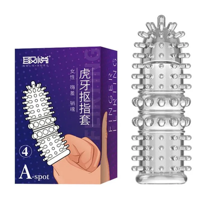 Bao cao su ngón tay Aichao A-spot gai lớn tăng khoái cảm — ảnh 3