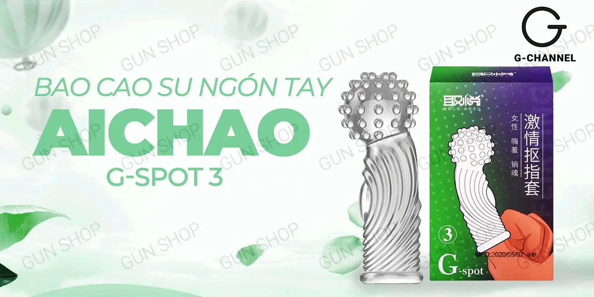Bao cao su ngón tay Aichao G-spot gai lớn - Kích thích cực đỉnh — ảnh 2