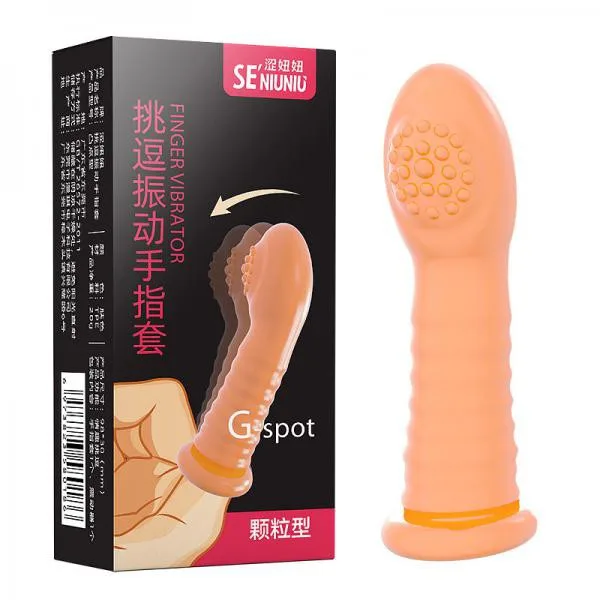 Bao cao su ngón tay rung gai nổi massage điểm G tăng khoái cảm