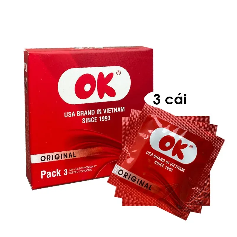 Bao cao su OK Original hộp 3 cái
