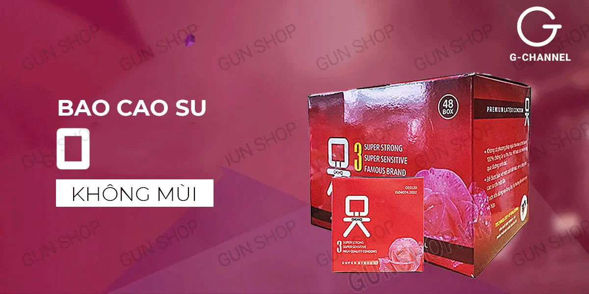 Bao cao su OKHQ hộp 3 cái siêu mỏng an toàn tin cậy — ảnh 2