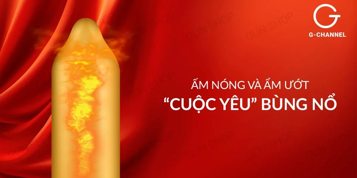 Bao cao su OLO 0.01 Đỏ siêu mỏng nóng ấm hộp 10 cái giá tốt — ảnh 5