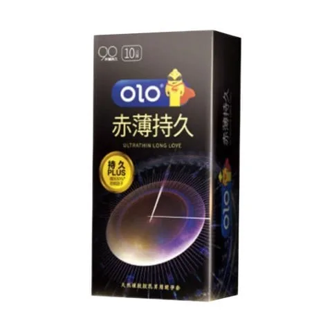 Bao cao su OLO 0.01 Black siêu mỏng kéo dài cảm xúc hộp 10