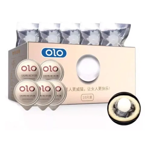 Bao cao su OLO 0.01 siêu mỏng có bi tăng kích thước 5 cái