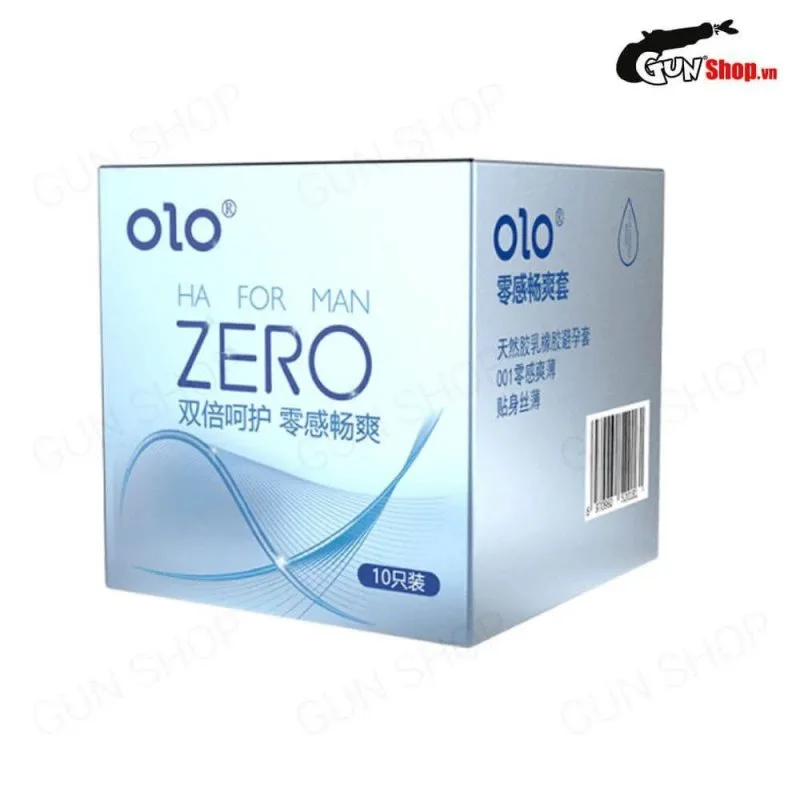 OLO 0.01 Zero Ha For Man - Bao cao su siêu mỏng nhiều gel, hộp 10 cái — ảnh 6