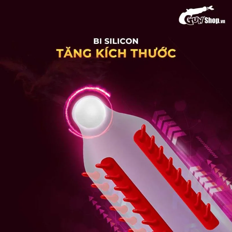 Bao cao su OLO Phượng Hoàng gai đứng hộp 1 cái tặng bi silicon — ảnh 7