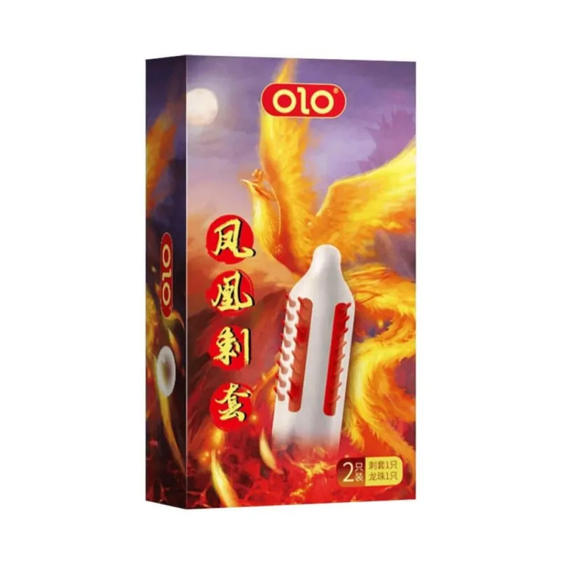 Bao cao su OLO Phượng Hoàng gai đứng hộp 1 cái tặng bi silicon — ảnh 2