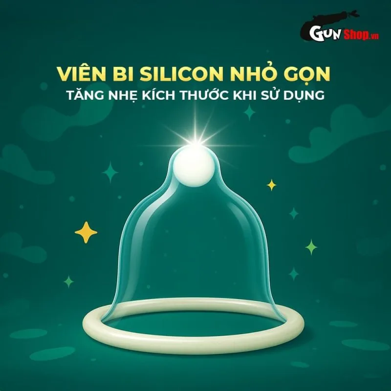 Bao cao su OLO Rồng xanh siêu gai chùm đầu, tặng bi silicon — ảnh 4