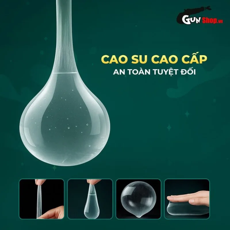 Bao cao su OLO Rồng xanh siêu gai chùm đầu, tặng bi silicon — ảnh 7