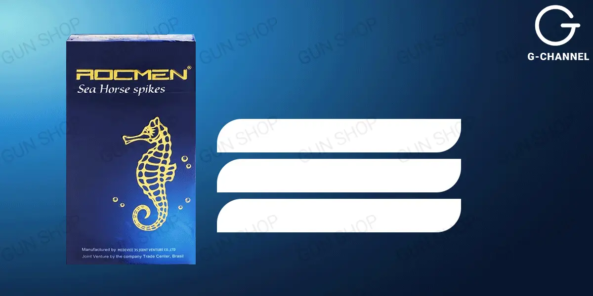 Bao cao su Rocmen Sea Horse Spikes hộp 10 kéo dài cực khoái — ảnh 2