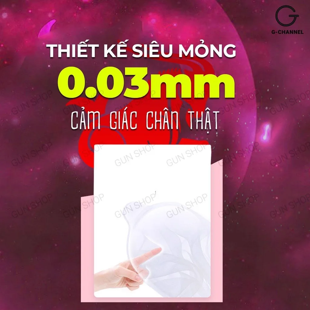 Bao cao su Ropockon Cung Ma Kết mỏng 0.03mm hương dâu 12 cái — ảnh 4