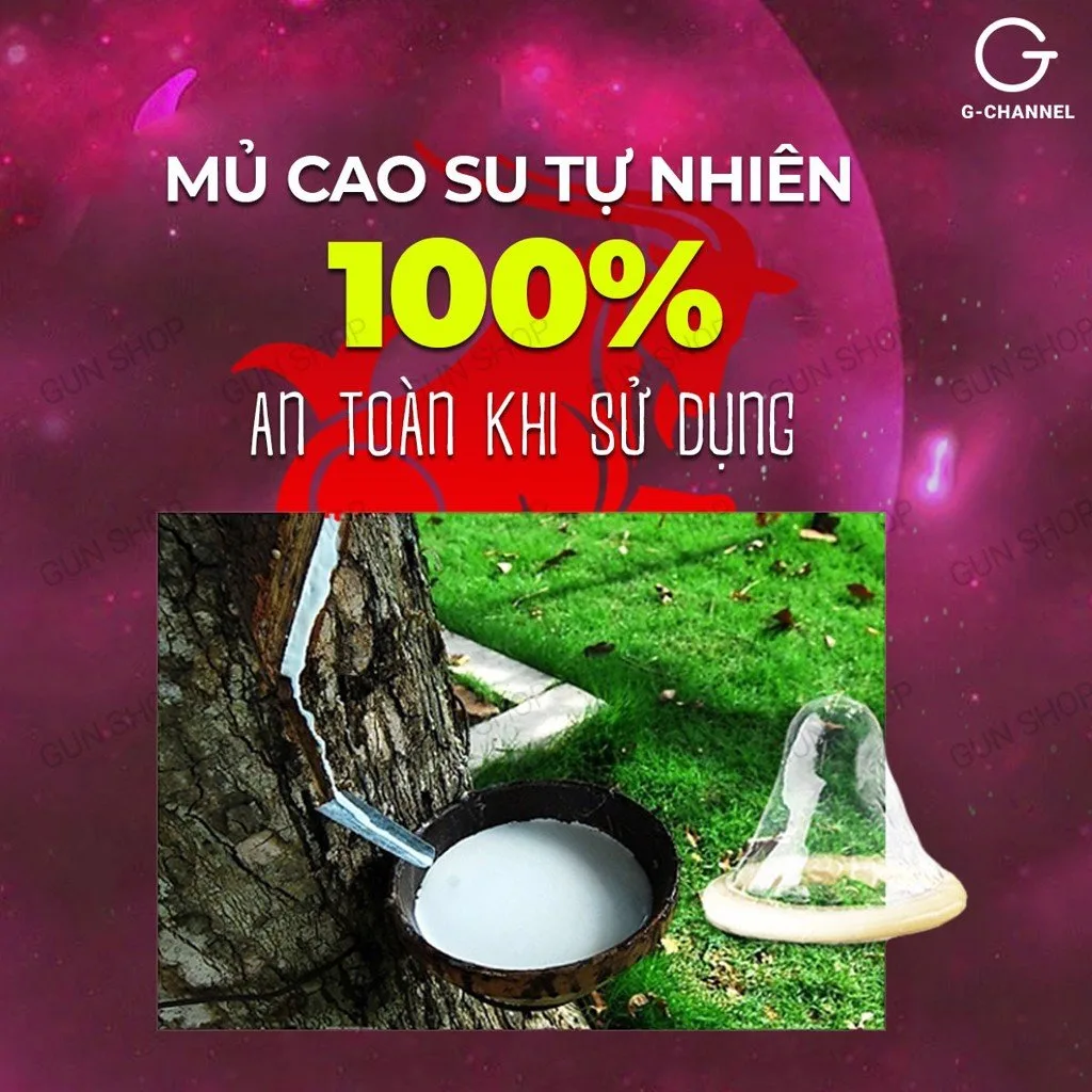 Bao cao su Ropockon Cung Ma Kết mỏng 0.03mm hương dâu 12 cái — ảnh 3