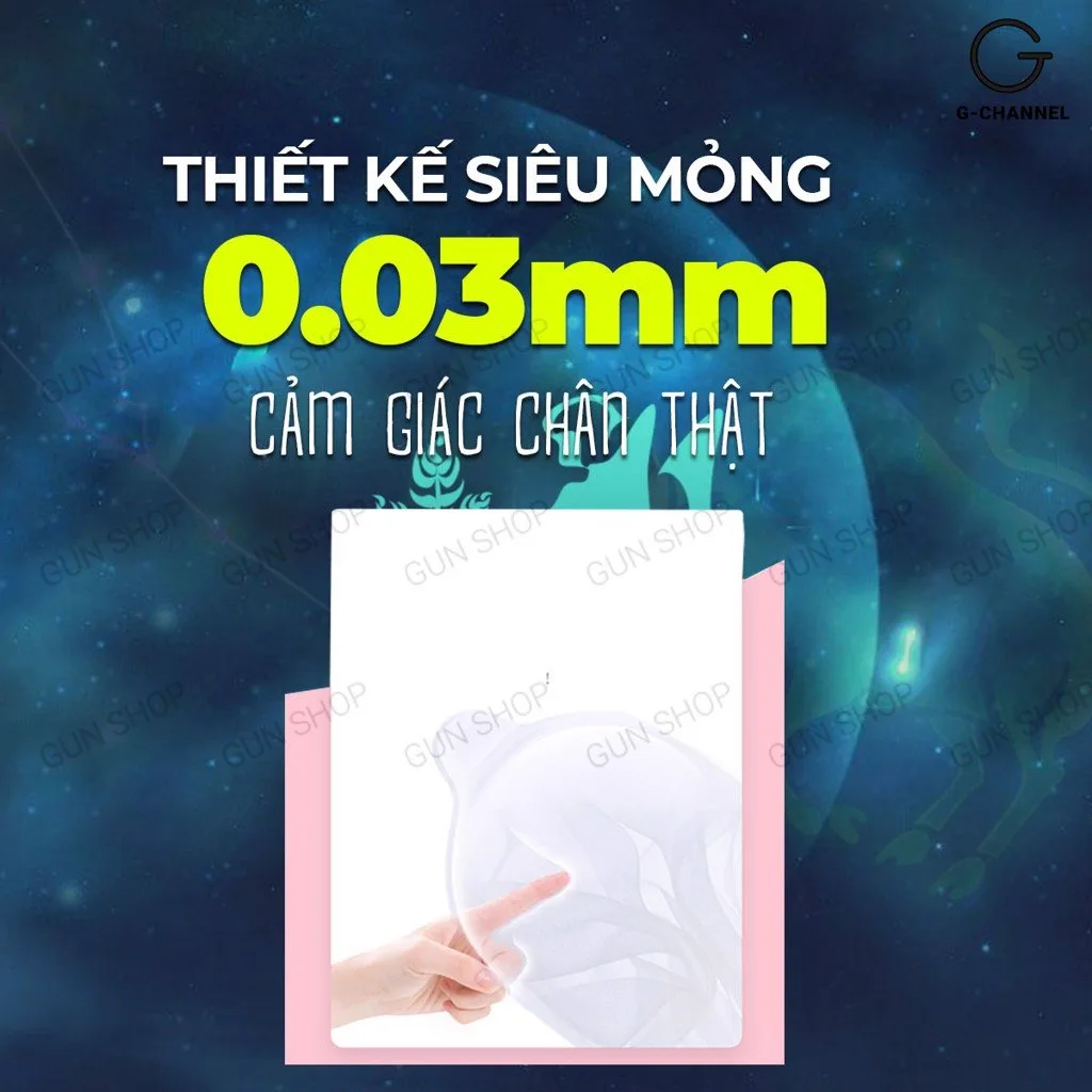 Ropockon Bao cao su mỏng 0.03mm Hương dâu Dịu nhẹ 12 cái — ảnh 4