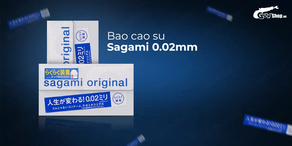 Bao cao su Sagami siêu mỏng 0.02mm, an toàn, hộp 6 cái — ảnh 2