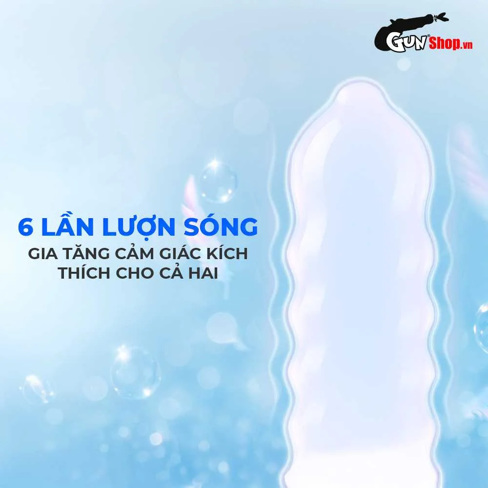 Bao cao su Sagami Six Fit V Tight Fit - Thiết kế 6 lần lượn sóng, siêu mỏng - Hộp 12 cái — ảnh 4