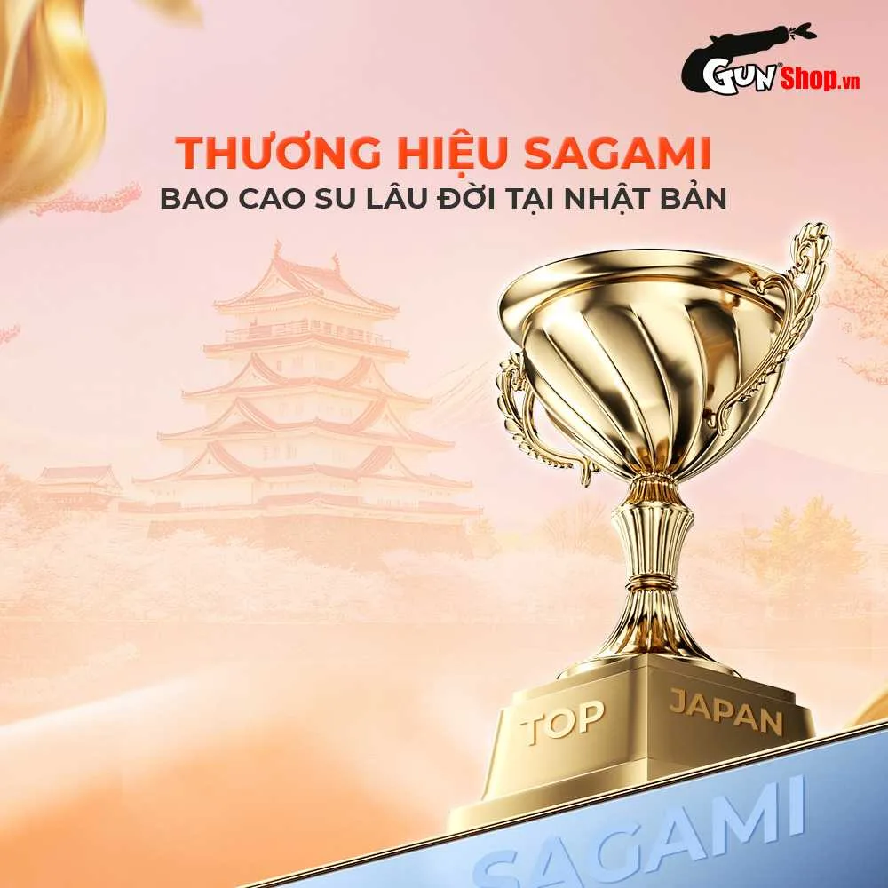 Bao cao su Sagami Xtreme Love Me Gold Cam Hộp 10 cái, an toàn, thoải mái — ảnh 4