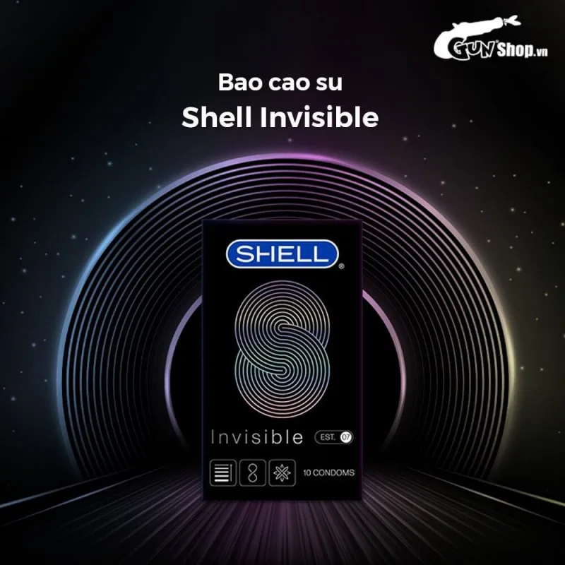 Bao cao su siêu mỏng Shell Invisible kéo dài thời gian an toàn 10 cái — ảnh 6