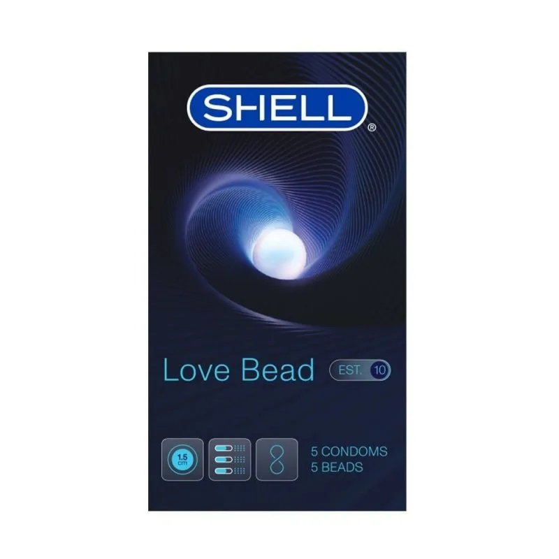 Bao cao su Shell Love Bead gân nổi tăng khoái cảm kéo dài 1.5cm hộp 5 — ảnh 3