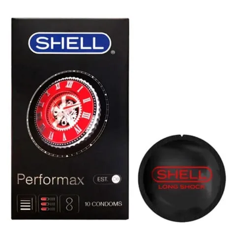 Bao cao su Shell Performax 6 in 1 Hộp 10 cái Kéo dài yêu