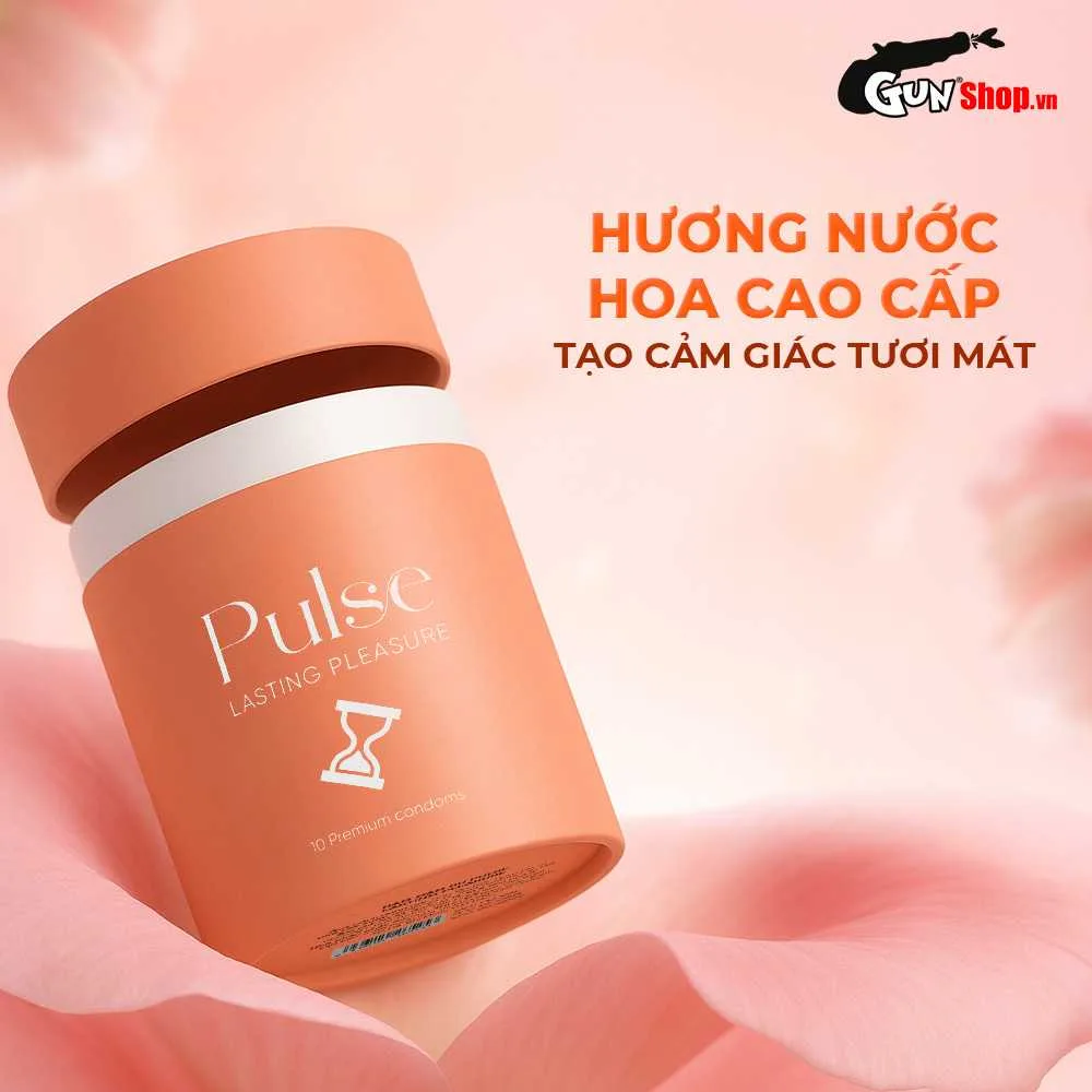 Bao cao su Shell Pulse Lasting Pleasure - Hộp 10 cái hương nước hoa — ảnh 5