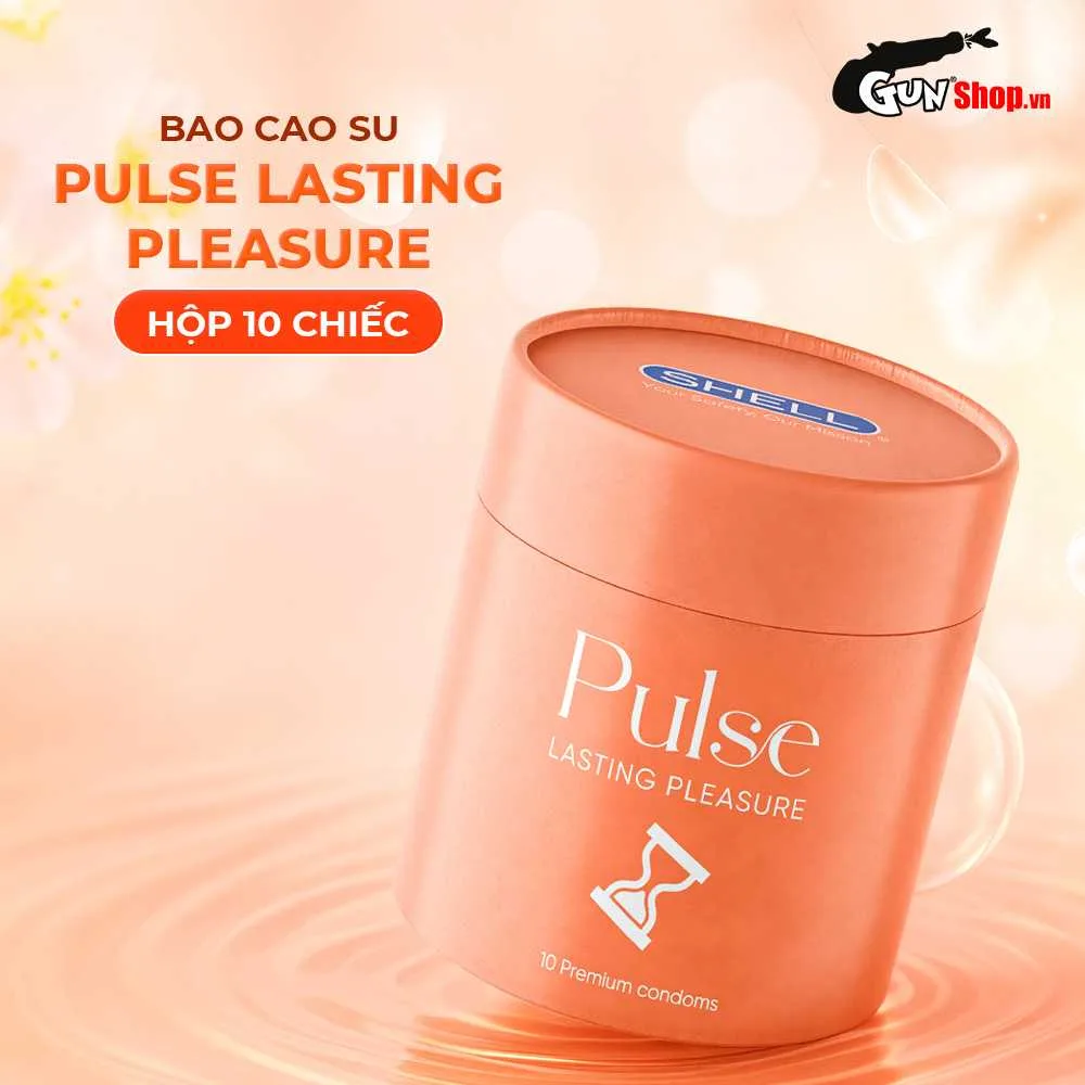 Bao cao su Shell Pulse Lasting Pleasure - Hộp 10 cái hương nước hoa — ảnh 3