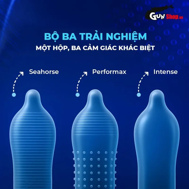 Bao cao su Shell Triple Mix mỏng mát, gân gai kích thích, hộp 12 — ảnh 7